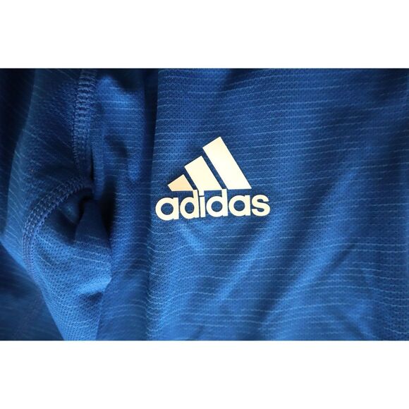 Adidas EA0846 Women's Sz L Royal Blue/White Game Mode 1/4 Zip L/S Pullover - Picture 5 of 8